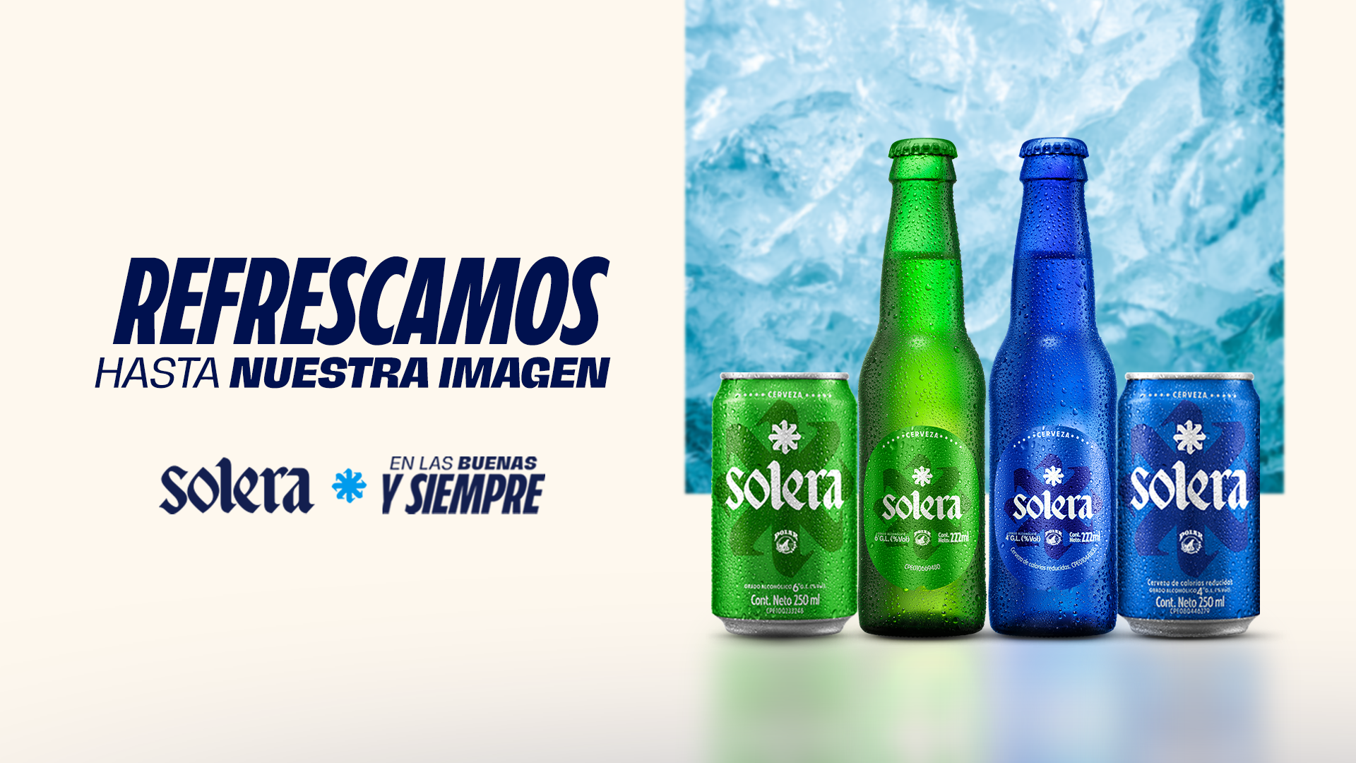 Solera refrescó su imagen para sus presentaciones  en lata y botella