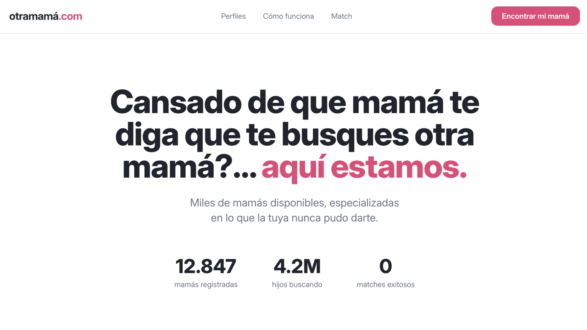 Una agencia estadounidense creó una web para que los hijos se busquen otra mamá