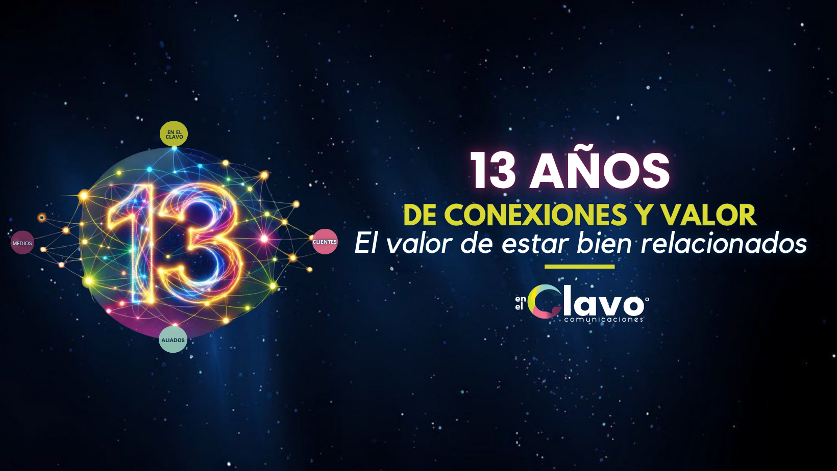 En el Clavo Comunicaciones celebra 13 años tejiendo el brillo colectivo del marketing en Venezuela