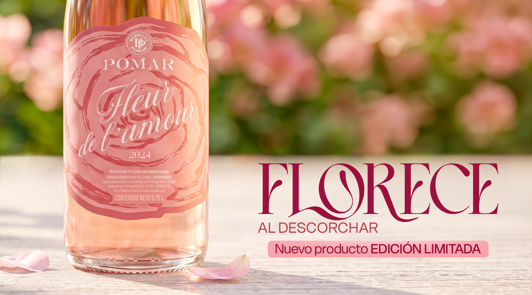Bodegas Pomar estrena su frizzante Fleur de l´amour