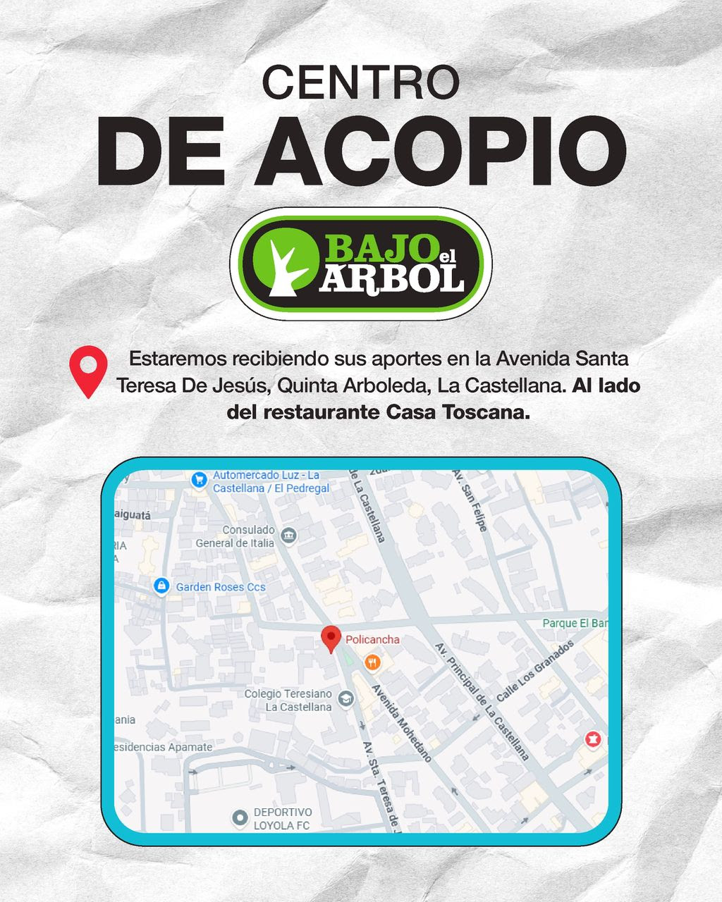 Bajo el Árbol activa cadena de solidaridad: brindan asistencia directa a familias y refugios tras los recientes sismos