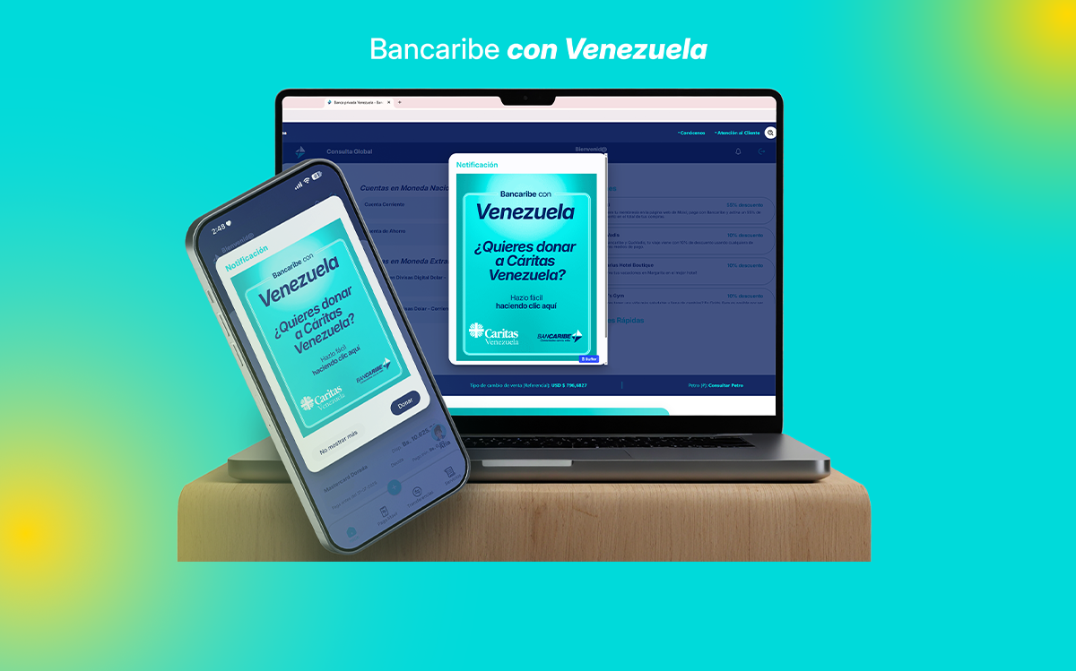 Bancaribe facilita donaciones a Cáritas Venezuela