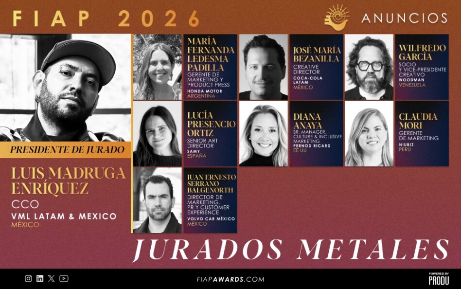 FIAP 2026: jurados de metales de la disciplina Anuncios