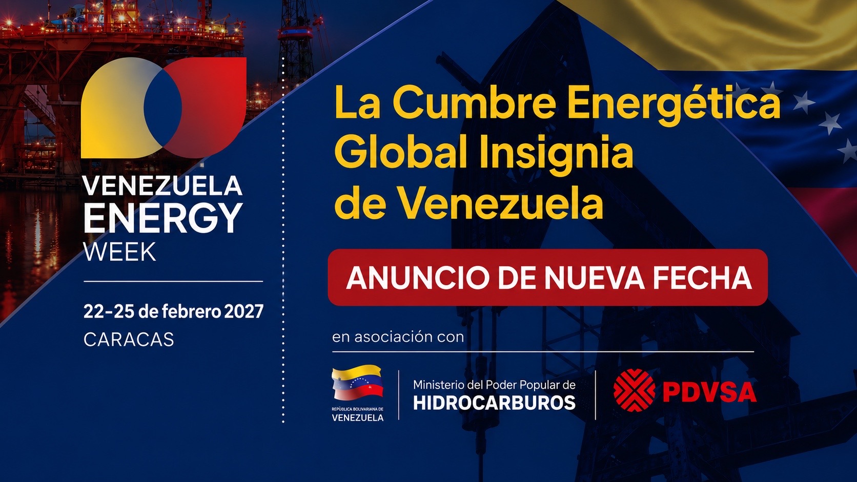 Venezuela Energy Week será en febrero de 2027