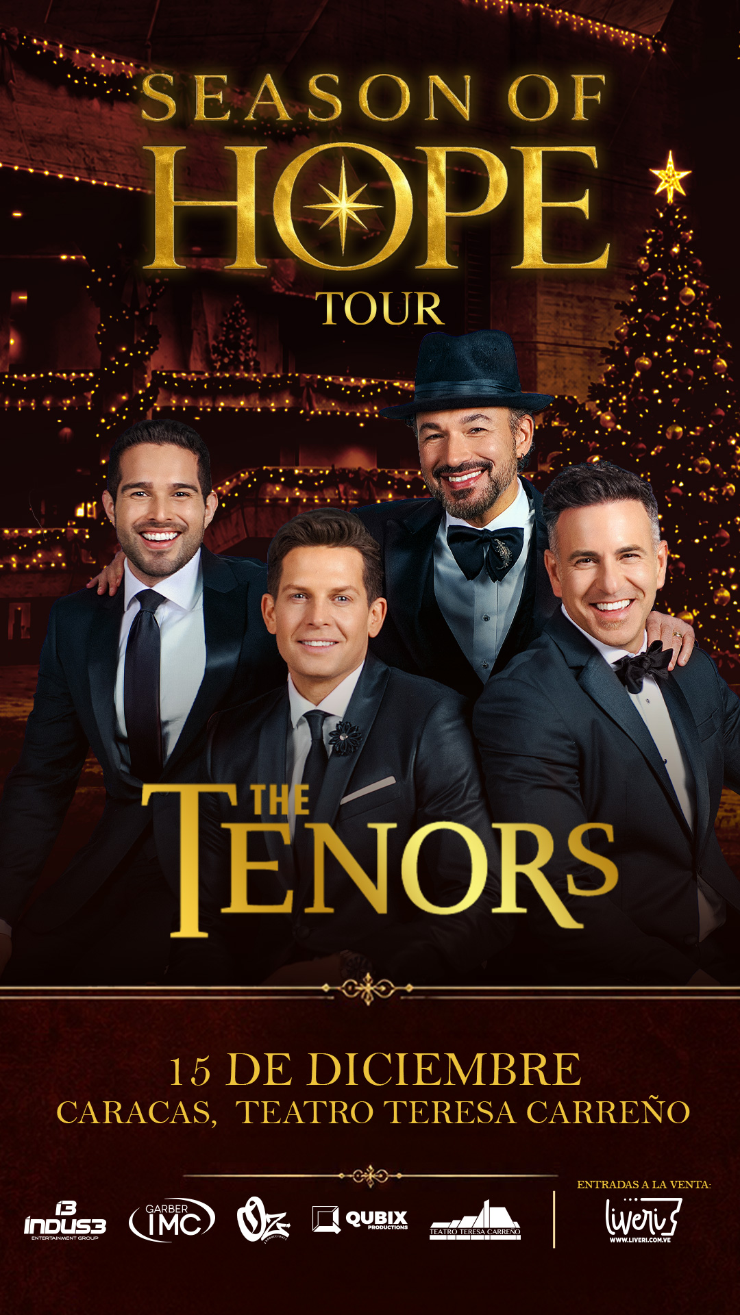 The Tenors: llegan a Venezuela este 15 de diciembre