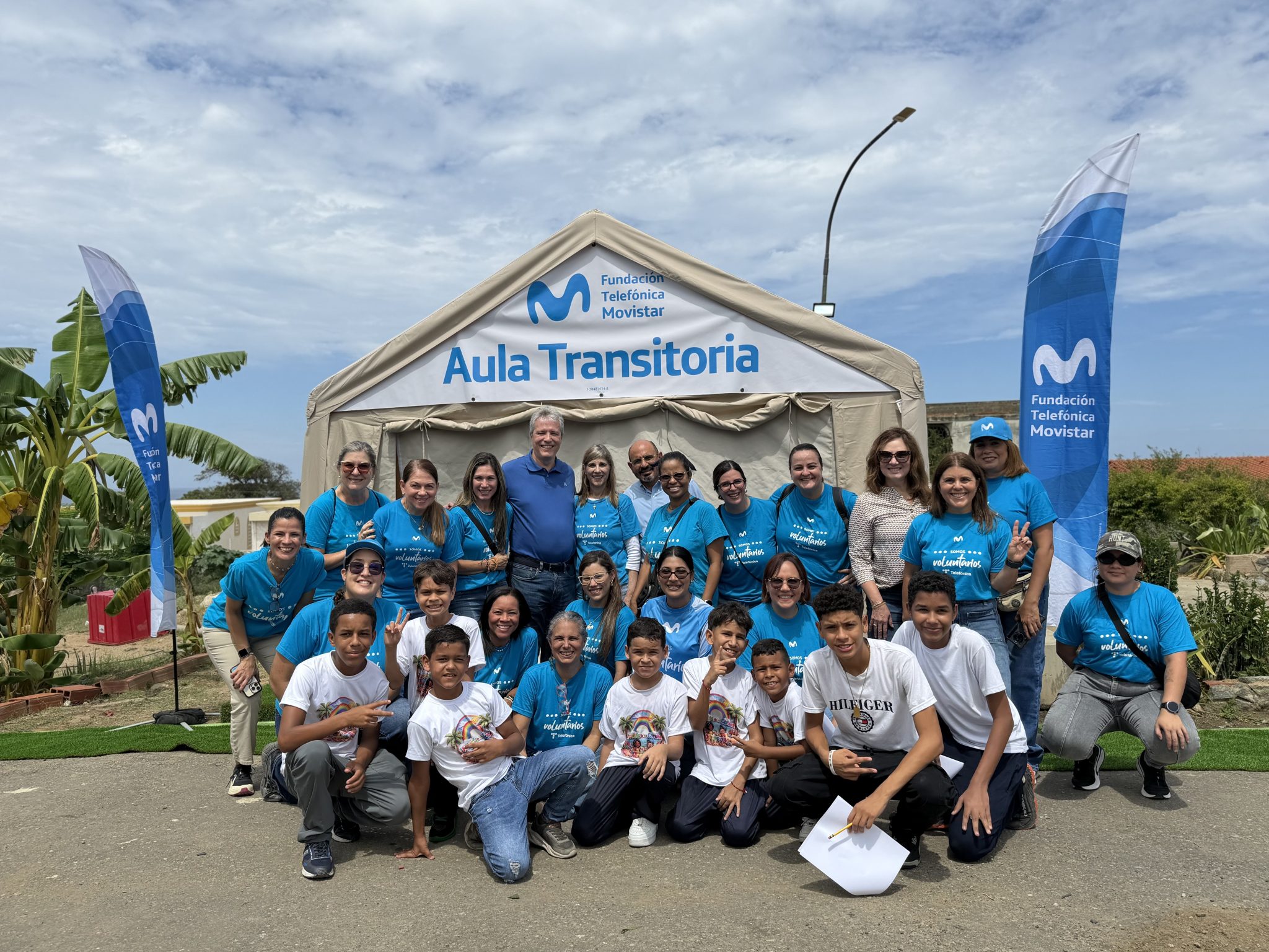 Movistar apoya a 140 niños en La Guaira con un Aula Transitoria